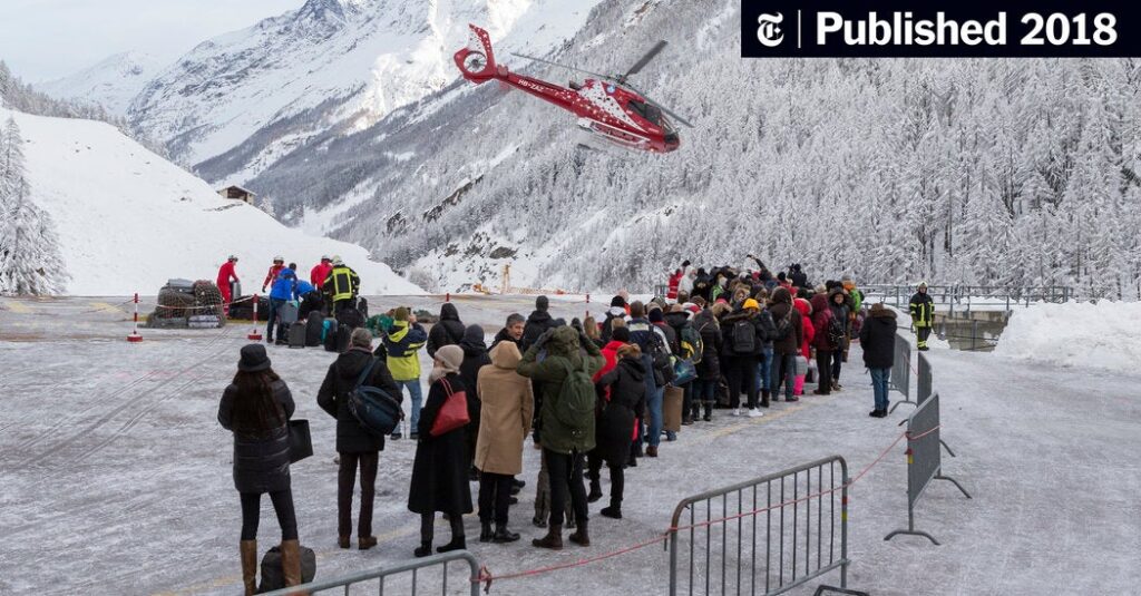 13,000 Tourists Stranded in Switzerland for 2 Days due to heavy snow and rainfall